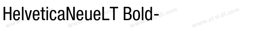 HelveticaNeueLT Bold字体转换